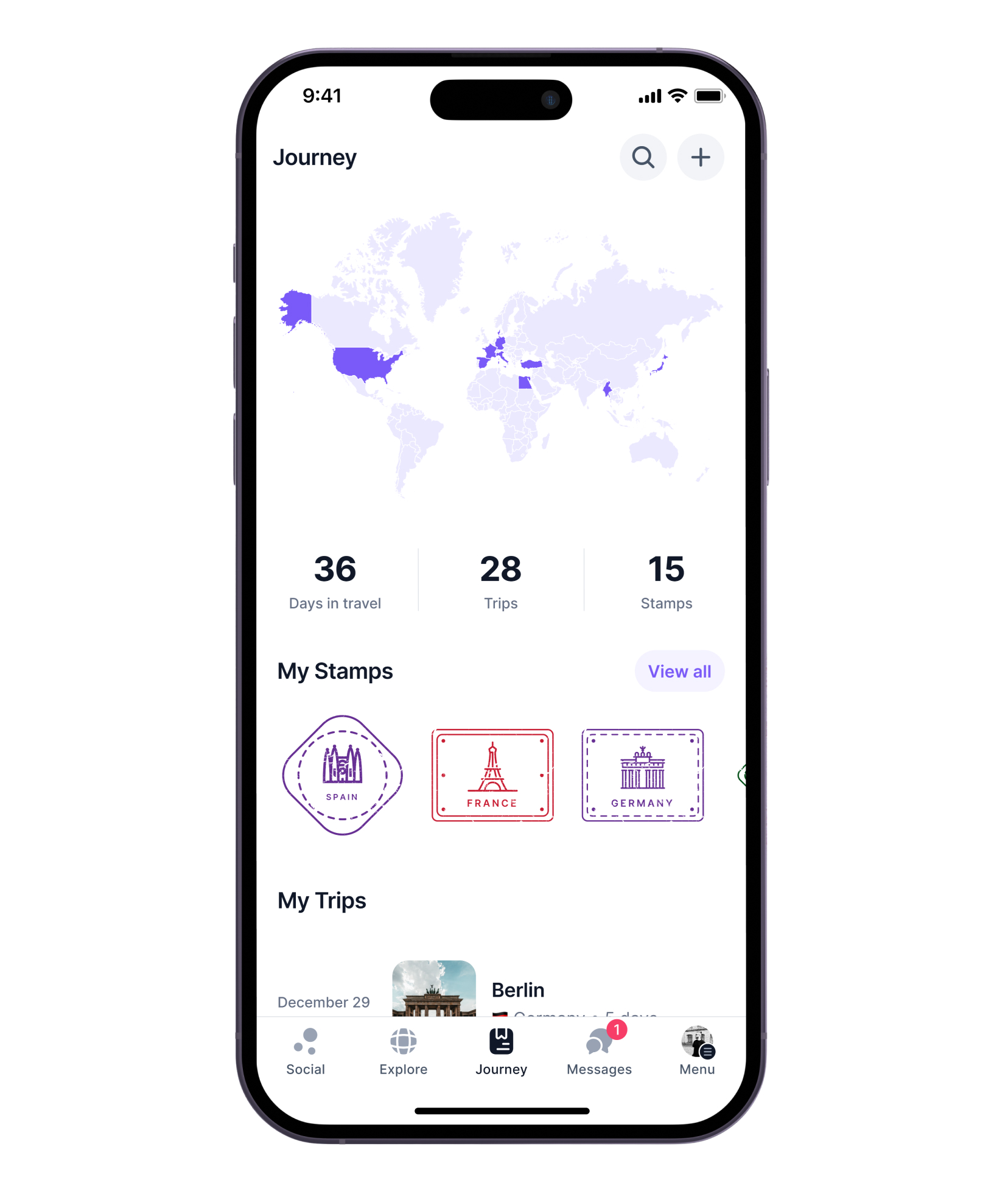 Journey feature screenshot from Citizen Remote mobile app