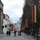 lithuania street with flags