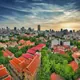 Sky view on the capital city of Cambodia