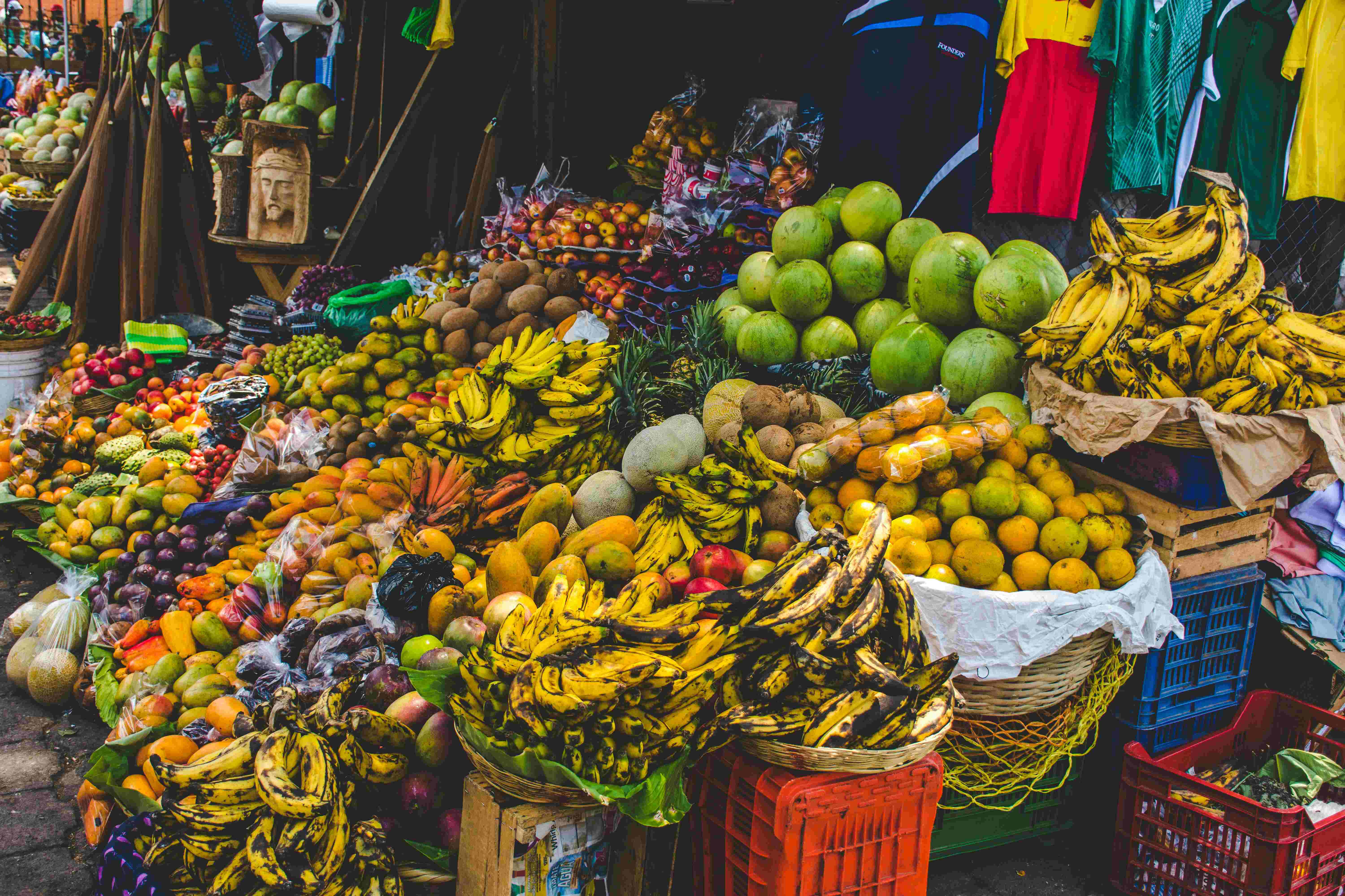 fruit stand in the street