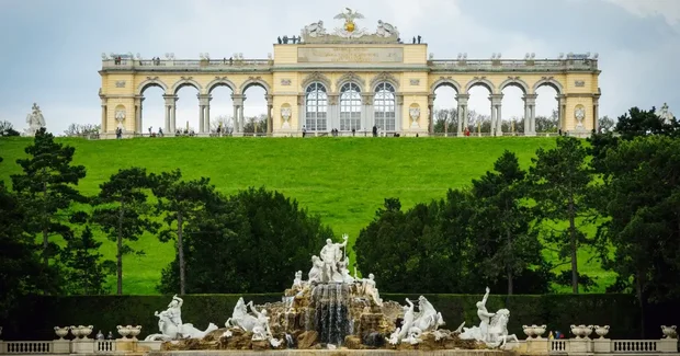 Monument with fountain
