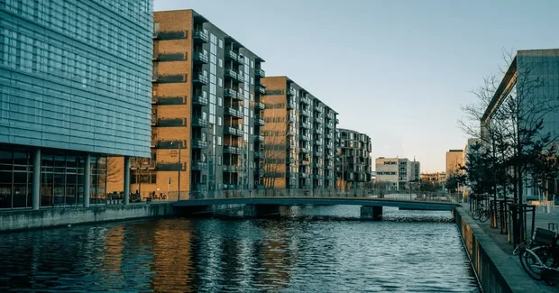Aarhus river through the city