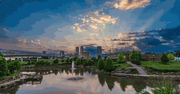 Skyline view of tulsa