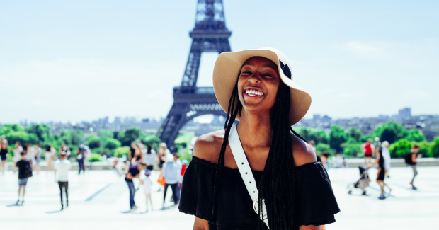 traveler in paris