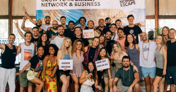 people posing for photo