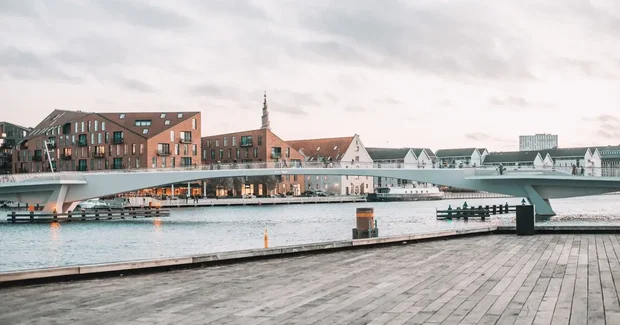 Denmark Bridge over river