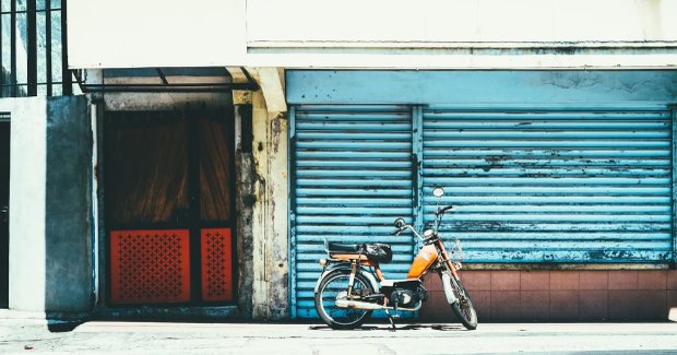 bike outside coworking