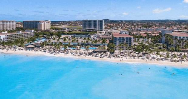 insane blue waters on seaside